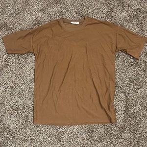 Brown oversized t shirt size small